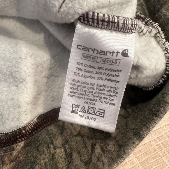 CARHARTT TODDER 4T CAMOFLAUGE HOODED JACKET - Picture 4 of 4